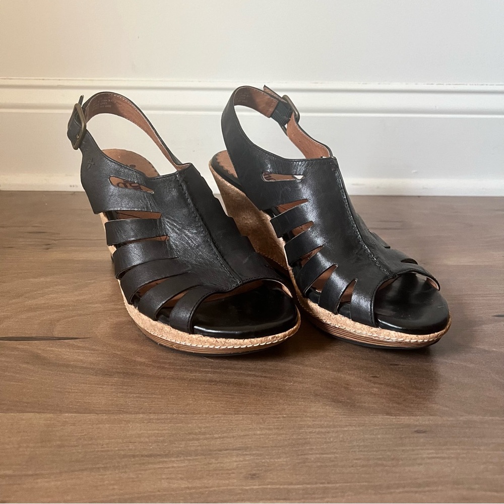 Indigo Sandal Wedges Women 9.5